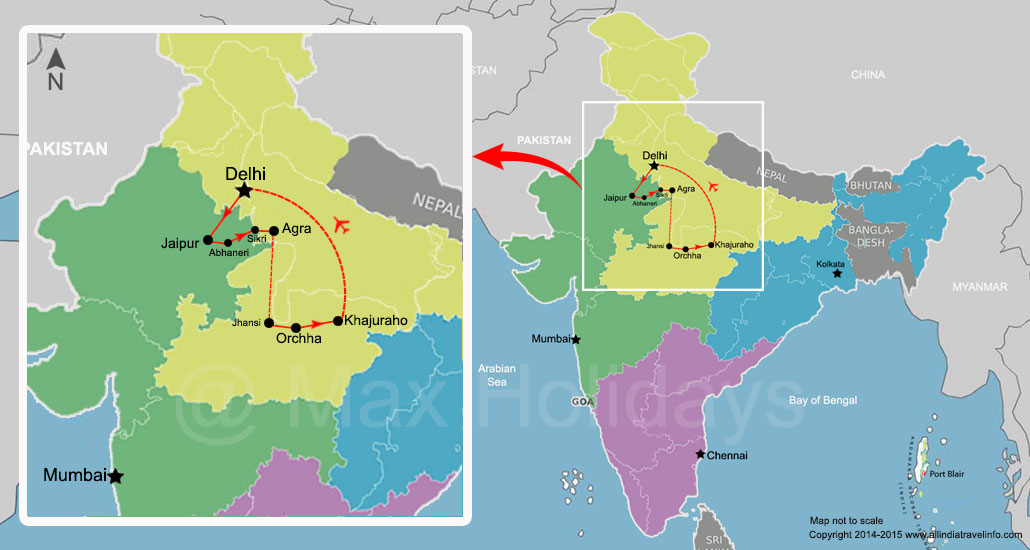 Map Khajuraho