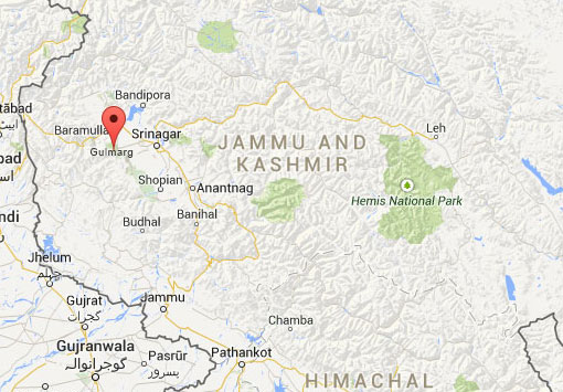 gulmarg tourist map