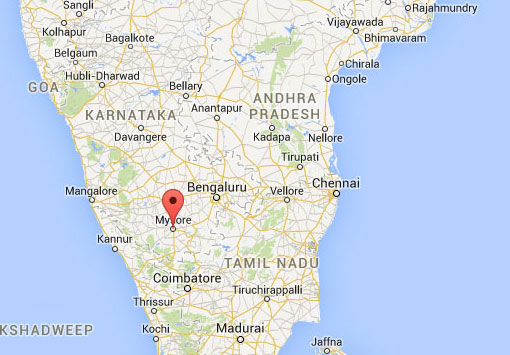 mysore tourism map